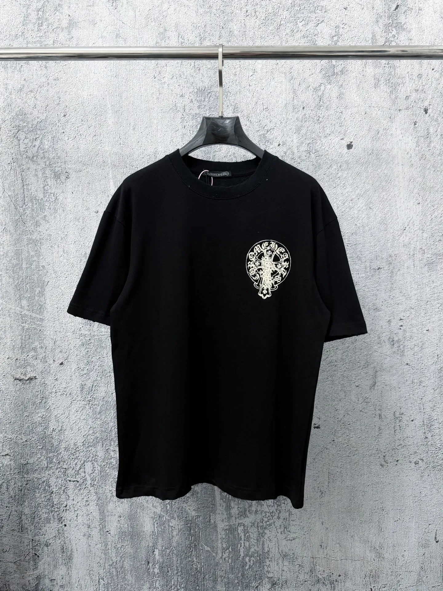 ￼ 【Chrome Hearts】 T ！ Same Style T Versatile : Black White Size：S-XL